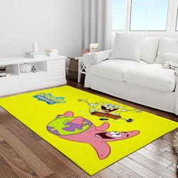 spongebob squarepants cartoon tv show retangle carpet area rug home decor best gift for family light room ssp39