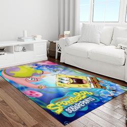 spongebob squarepants cartoon tv show retangle carpet area rug home decor best gift for family light room ssp40