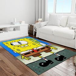 spongebob squarepants cartoon tv show retangle carpet area rug home decor best gift for family light room ssp44