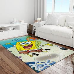 spongebob squarepants cartoon tv show retangle carpet area rug home decor best gift for family light room ssp45