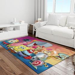 spongebob squarepants cartoon tv show retangle carpet area rug home decor best gift for family light room ssp46