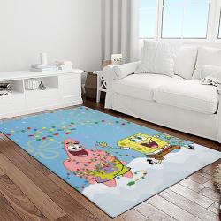 spongebob squarepants cartoon tv show retangle carpet area rug home decor best gift for family light room ssp5