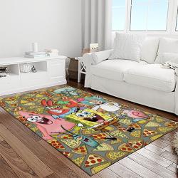 spongebob squarepants cartoon tv show retangle carpet area rug home decor best gift for family light room ssp8