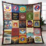 the greatest of greatful dead cover music band quilt blanket amazing gift for fans home decor gfd1