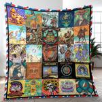 the greatest of greatful dead cover music band quilt blanket amazing gift for fans home decor gfd14