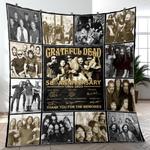 the greatest of greatful dead cover music band quilt blanket amazing gift for fans home decor gfd2