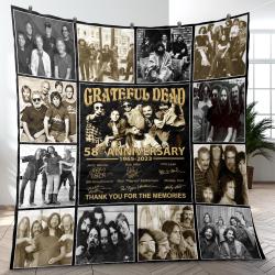 The Greatest Of Greatful Dead Cover Music Band Quilt Blanket Amazing Gift For Fans Home Decor GFD2