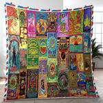 the greatest of greatful dead cover music band quilt blanket amazing gift for fans home decor gfd4