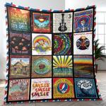 the greatest of greatful dead cover music band quilt blanket amazing gift for fans home decor gfd6