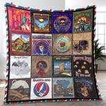 the greatest of greatful dead cover music band quilt blanket amazing gift for fans home decor gfd9