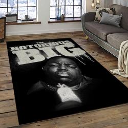 The Notorious B.I.G. Rapper Hiphop Music Rap Carpet Area Rug Home Decor Gift For Fans Gift For Friends BIG10