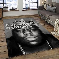 The Notorious B.I.G. Rapper Hiphop Music Rap Carpet Area Rug Home Decor Gift For Fans Gift For Friends BIG15