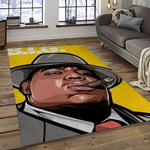 the notorious b.i.g. rapper hiphop music rap carpet area rug home decor gift for fans gift for friends dark room big2