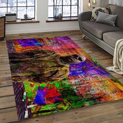 The Notorious B.I.G. Rapper Hiphop Music Rap Carpet Area Rug Home Decor Gift For Fans Gift For Friends BIG20