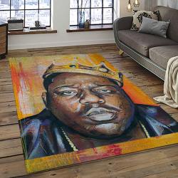 The Notorious B.I.G. Rapper Hiphop Music Rap Carpet Area Rug Home Decor Gift For Fans Gift For Friends BIG27