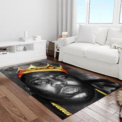 the notorious b.i.g. rapper hiphop music rap carpet area rug home decor gift for fans gift for friends light room big29