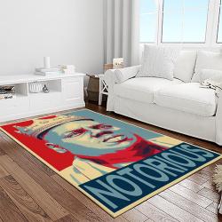 the notorious b.i.g. rapper hiphop music rap carpet area rug home decor gift for fans gift for friends light room big8