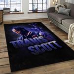 travis scott rapper hiphop music retangle carpet area rug home decor best gift for fan and friends dark room tst12