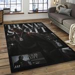 travis scott rapper hiphop music retangle carpet area rug home decor best gift for fan and friends dark room tst22