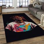 travis scott rapper hiphop music retangle carpet area rug home decor best gift for fan and friends dark room tst36