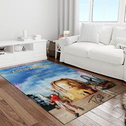 travis scott rapper hiphop music retangle carpet area rug home decor best gift for fan and friends light room tst21
