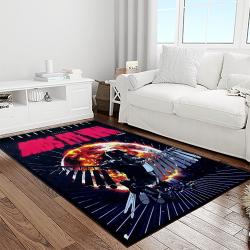 travis scott rapper hiphop music retangle carpet area rug home decor best gift for fan and friends light room tst31