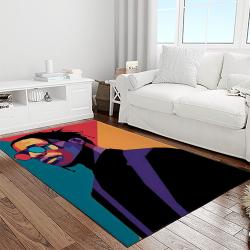 travis scott rapper hiphop music retangle carpet area rug home decor best gift for fan and friends light room tst42