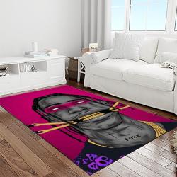 travis scott rapper hiphop music retangle carpet area rug home decor best gift for fan and friends light room tst44