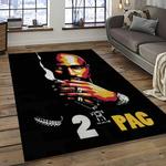 tupac shakur rapper hiphop music rap carpet area rug home decor gift for fans gift for friends dark room ts11