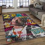 tupac shakur rapper hiphop music rap carpet area rug home decor gift for fans gift for friends dark room ts15