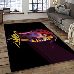 Tupac Shakur Rapper Hiphop Music Rap Carpet Area Rug Home Decor Gift For Fans Gift For Friends TS17