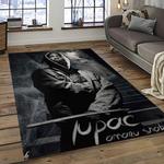 tupac shakur rapper hiphop music rap carpet area rug home decor gift for fans gift for friends dark room ts22