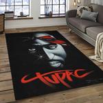 tupac shakur rapper hiphop music rap carpet area rug home decor gift for fans gift for friends dark room ts24