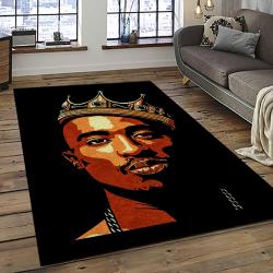 Tupac Shakur Rapper Hiphop Music Rap Carpet Area Rug Home Decor Gift For Fans Gift For Friends TS49