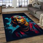 tupac shakur rapper hiphop music rap carpet area rug home decor gift for fans gift for friends dark room ts50