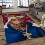tupac shakur rapper hiphop music rap carpet area rug home decor gift for fans gift for friends dark room ts52