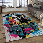 tupac shakur rapper hiphop music rap carpet area rug home decor gift for fans gift for friends dark room ts59