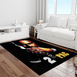 tupac shakur rapper hiphop music rap carpet area rug home decor gift for fans gift for friends light room ts11