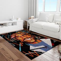 tupac shakur rapper hiphop music rap carpet area rug home decor gift for fans gift for friends light room ts35