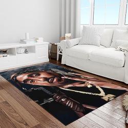 tupac shakur rapper hiphop music rap carpet area rug home decor gift for fans gift for friends light room ts42