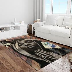 tupac shakur rapper hiphop music rap carpet area rug home decor gift for fans gift for friends light room ts48