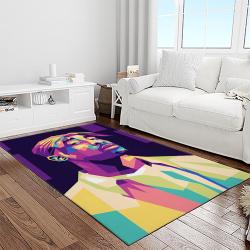 tupac shakur rapper hiphop music rap carpet area rug home decor gift for fans gift for friends light room ts51
