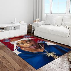 tupac shakur rapper hiphop music rap carpet area rug home decor gift for fans gift for friends light room ts52