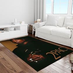 tupac shakur rapper hiphop music rap carpet area rug home decor gift for fans gift for friends light room ts53