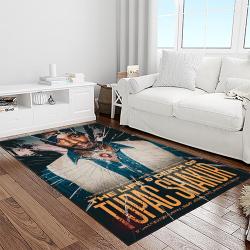 tupac shakur rapper hiphop music rap carpet area rug home decor gift for fans gift for friends light room ts8