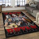 zach bryan country rock music retangle carpet area rug home decor best gift for fan and friends dark room zb12