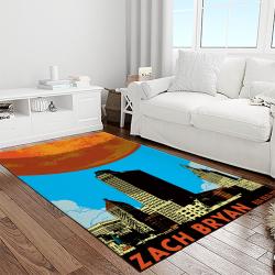 zach bryan country rock music retangle carpet area rug home decor best gift for fan and friends light room zb31