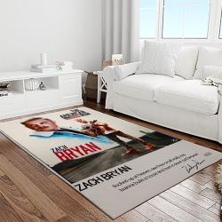 zach bryan country rock music retangle carpet area rug home decor best gift for fan and friends light room zb33