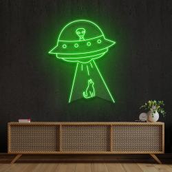 alien spaceship led neon sign light 2