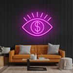 all eye see is money led neon sign light 0
